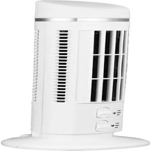 타워 선풍기 블레이드리스 오피스 책상 90도 진동 조용한 휴대용 USB 가정용 침실 사무실용 조명 흰색