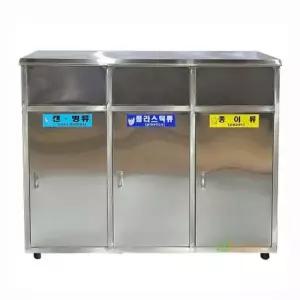 사각스텐휴지통(ABS내통무료)3칸(1240x400x1000/60L) WL-1873