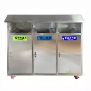 실외용분리수거함/삼각지붕3분류(1240x400x1100/60L) WL-2246