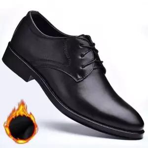 겨울 구두 털안감 남성 방한화 로퍼 레더 남성 겨울 방한화