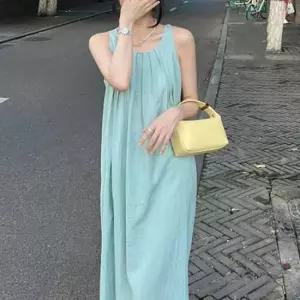 내추럴 나시 셔링 링클플리 원피스 N 0 결혼식룩 여성원피스 데일리옷