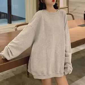 간절기 여행 휴가 룩 오버핏 편한 무지 맨투맨 코디