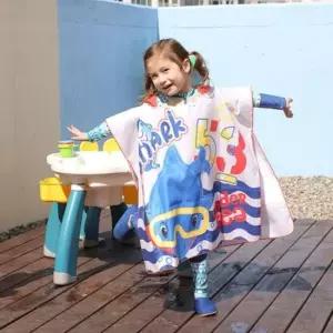 수건 유아동 후드 비치타월 아기상어