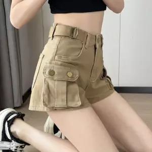 여성 반바지 카고 포켓 여름 팬츠 쇼츠 핫팬츠