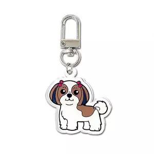 /로고마크 시츄 아크릴키링