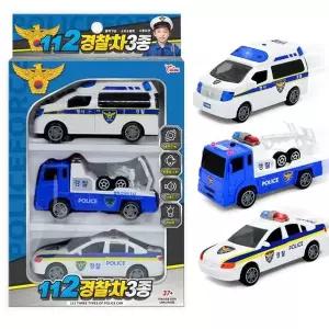 [하프클럽/브이와이]사운드 자동차 작동완구 경찰차 112경차 3종세트