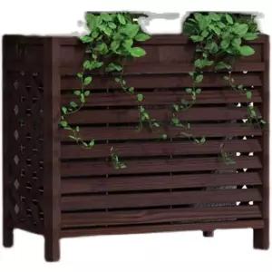 가리개 원목 실외기함 나무 부식방지 보호 햇빛 절전 방수 차양막