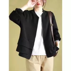 빈티지 캐주얼 가을 여사친 아이템 항공 쇼트 복 집업 야구 상의 어울리는 자켓 트렌디 슬림 코트 점퍼 HT3