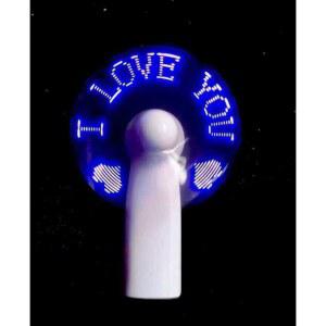 LED 홀로그램 선풍기 문구 3D 시계선풍기 미니 라이트 USB