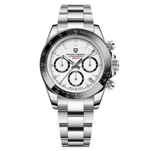 [미국배송] LACZ 덴튼 파가니 디자인 PD1644 쿼츠 워치 - 스테인리스 스틸 남성 크로노그래프 방수 1억 스포츠 시계 패션 선물 비즈니스 캐주얼 손목시계