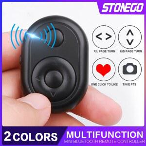호환 STONEGO 무선 블루투스 미니 원격 제어 셔터 컨트롤러 버튼 카메라 폰 Selfie TV For Android IOS