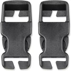 DYZD 플라스틱 버클 수리 키트 퀵 릴리스 백팩 가방(25mm 검은색 2개)에 재봉이 필요하지 않습니다