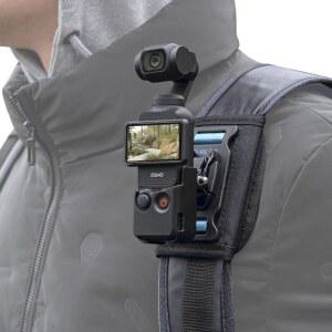 [미국배송] SUREWO 오스모 포켓 3 백팩 마운트 확장 테두리가 있는 가방 벨트 어깨끈 마운트 DJI 3과 호환 가능