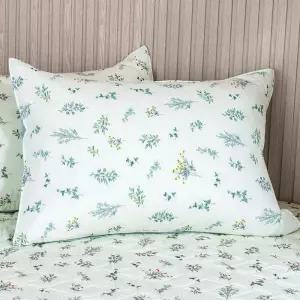 그린 가드니아 50X70 지퍼형 베개커버 (베개솜 미포함) 큰베게키버