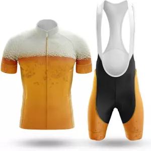 사이클링 저지 남성 재미있는 자전거 세트 슬림 핏 비브 반바지 선물