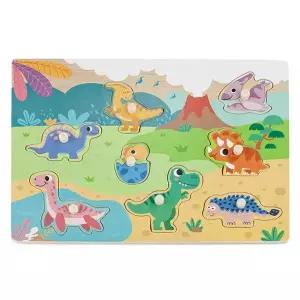 [하프클럽/브이와이]공룡친구들  감각발달장난감 아기 퍼즐