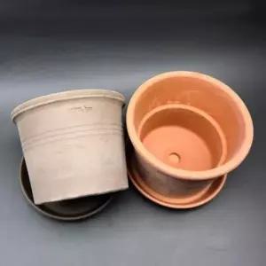 이탈리아 토분 화분 받침 루브르13x10cm