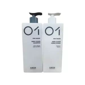 아모스 딥클린 샴푸 1000ml + 아모스 딥클린 컨디셔너 1000ml