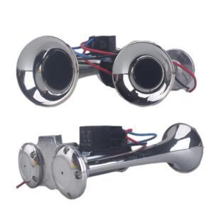 압축기가 포함 듀얼 전기 에어 혼 키트 차량 자동차 트럭 보트용 12V 24V 600dB 슈퍼 시끄러운 스피커