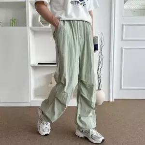 [하프클럽/]겨울바지 폴가르 파라 조거 팬츠 스트링 남성 쿨 통 와이드 슈트