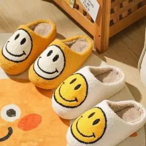 [하프클럽/]겨울용 보온 털실내화 실내 거실 방한 사무실 슬리퍼