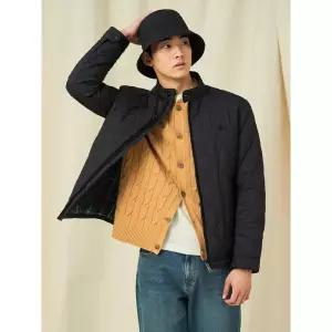 매장정품 빈폴 BEANPOLE MEN 다이아 패딩 해링턴 자켓 재킷 - 블랙 203425