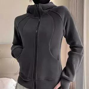 [하프클럽/]여성 폴라 플리스 슬림핏 절개 후드 집업