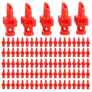 히셀로 100PCS 노즐 스프링클러 미스트 관개 자동 정원 360도 분무기 시스템용 관개