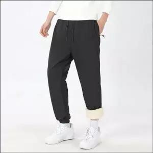 [하프클럽/]남자 소프트 융털안감 퍼 밴딩 조거바지 방풍 겨울바지