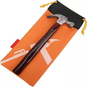 메조르 텐트 페그 백 캠핑 휴대용 스테이킹백 망치 네일 파우치 및 기타 액세서리 오렌지