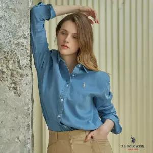 (현대홈쇼핑)25FW 최신상U.S. POLO ASSN. USPA 여성 데님셔츠 2종 (HUPF259201)