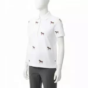 톰브라운 루나 뉴 이어 홀스 자수 피케 폴로 셔츠 반팔 티셔츠 FJP126E 00050 100