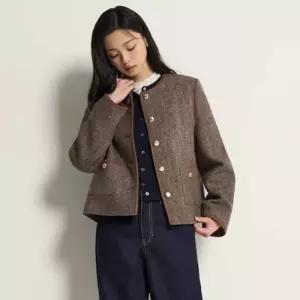 매장정품 빈폴 레이디스 해리스 트위드 라운드넥 자켓 재킷 - 베이지BF6111C05A 243487