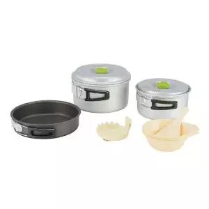 [하프클럽/]가시버시 실버 코펠 대용량 구성 스테인리스 캠핑식기세트 MA-23