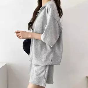 여성 아노락 반팔 트레이닝 세트 여름 셋업 데일리룩