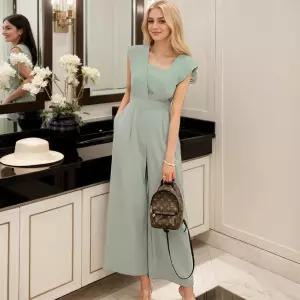 여자점프슈트 여름 슬림 와이드 바지 기본 점프슈트 ible2