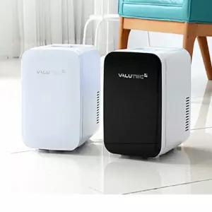 벨류텍 화장품 차량용 겸용 6L 냉온장고 -화이트- 미니냉장고 화장품 음료 사무실 화장대 소형냉장고 선물