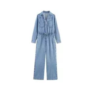 여자점프슈트 가을 스트리트 조절 데님 점프슈트 ible3