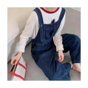 여자점프슈트 데님 멜빵바지 가을 캐주얼 점프슈트 ible3