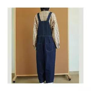 여자점프슈트 데님 멜빵바지 빈티지 슬림핏 캐주얼 ible1