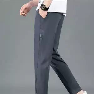 [하프클럽/]출근룩바지 남성 겨울 스판 기모바지 밴딩 방한 일자바지