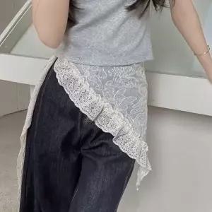 [하프클럽/]코디템 러블리무드 플라워자수 프릴 랩 스커트