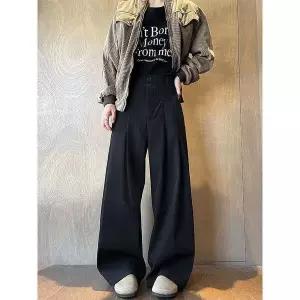 남성 바지 배기 와이드 배기팬츠 세미정장 admr1