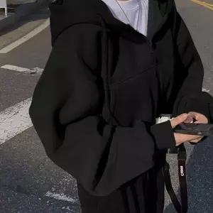 [하프클럽/]여성 3컬러 겨울 기모안감 따뜻 크롭 후드집업 점퍼