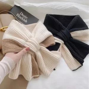 [하프클럽/]겨울 머플러 여자 남자 커플 니트 면 목도리