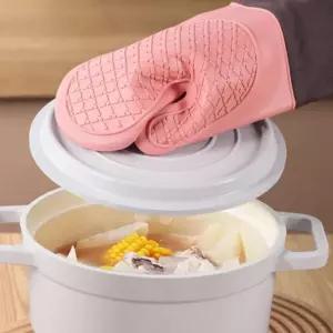 실리콘 완벽 열차단 오븐 장갑 1개 주방용 내열 주방 베이킹 뜨거운 냄비 집게 소품