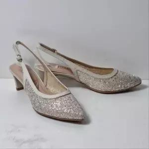 [탠디]미셸by탠디 TC01 여성 5cm 글리터 슬링백 펌프스 미들힐 하객룩 웨딩 구두 1260 (S49419463)