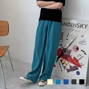 [하프클럽/]SD 크리즈 여자 와이드팬츠 230463W 여름바지 통바지