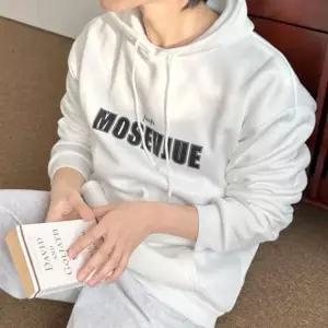 [하프클럽/]남녀공용 커플 겨울 기모 긴팔 캐주얼 레터링 후드티