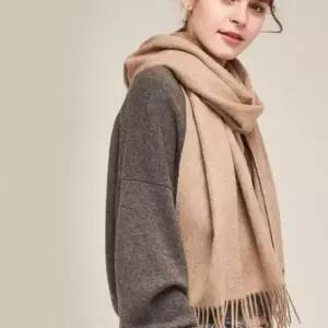 [하프클럽/]남녀공용 겨울 커플 롱 머플러 목도리 베이직 울 스카프